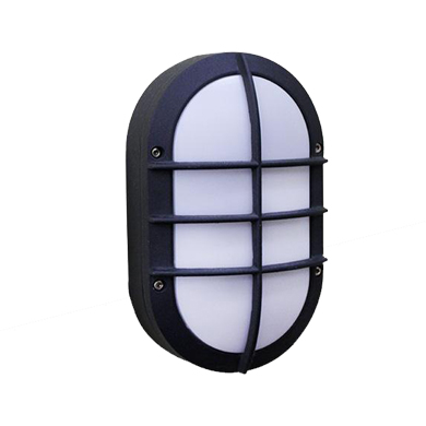 Up to 30,000 Hours Life Luceco LBM200B6S40-XD LED Outdoor Bulkhead Black 9W 