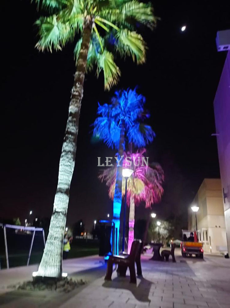 palm tree ring light, palm tree light, tree light, outdoor tree lights