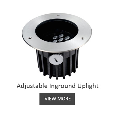 Adjustable LED inground uplight for landscape lighting