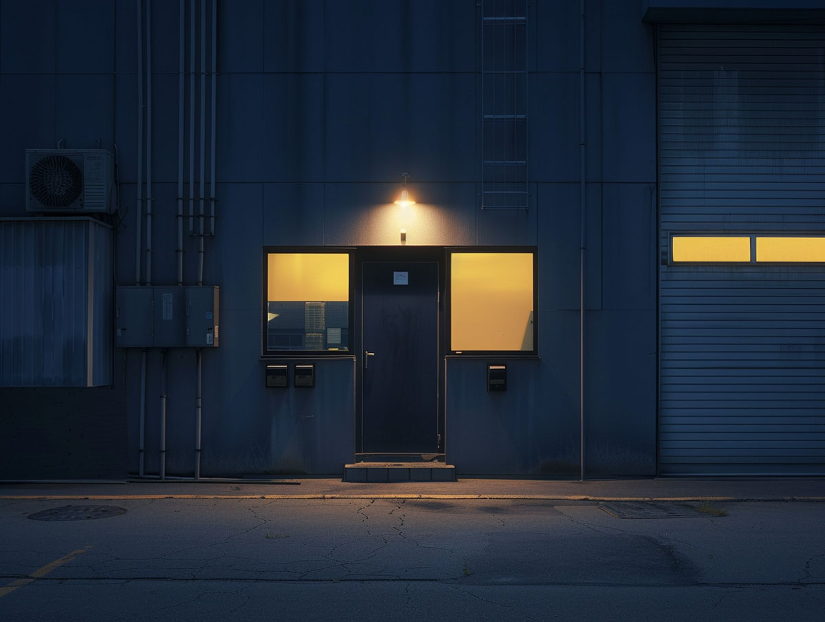 Traditional Facade Lighting with Poor Uneven Effect poor facade lighting with uneven traditional lighting and dark areas
