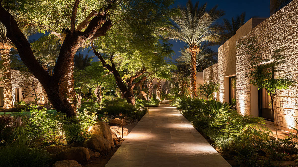 How to Achieve Even Tree & Garden Lighting for Hotels, Resorts & Villas